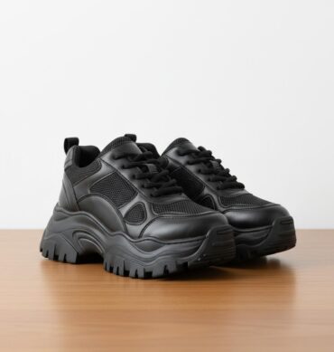 black-casual-chunky-sole